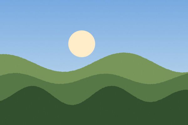 Valley at noon